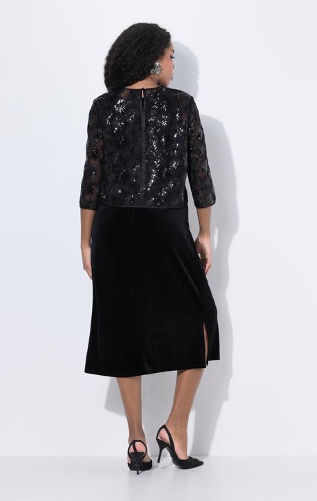 Actual product image Ulla Popken Sequined Velvet Two Piece Set (60)