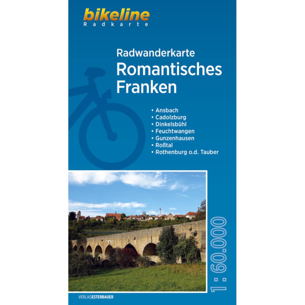 Bikeline Radwanderkarte Romantisches Franken 60000, Landkarte
