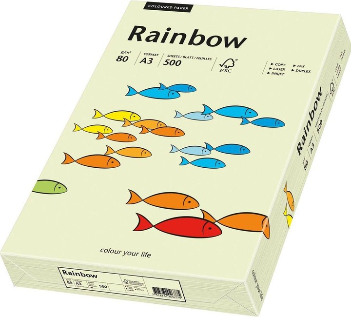 Actual product image Rainbow Copy paper coloured A3 (80 g/m², 500 x, A3)