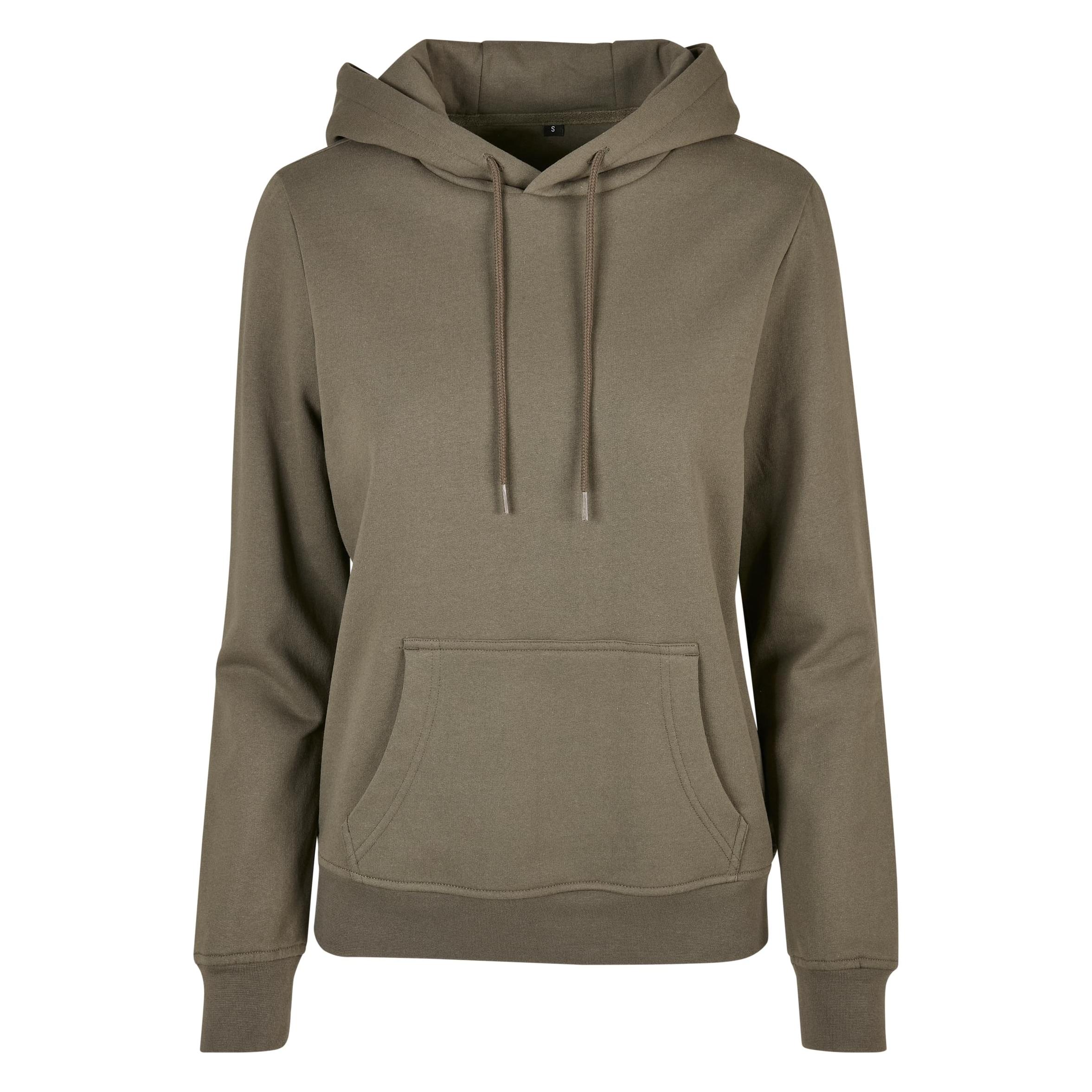 Build Your Brand, Damen, Pullover, Ladies' Basic Hoody, Grün, (Xxl)