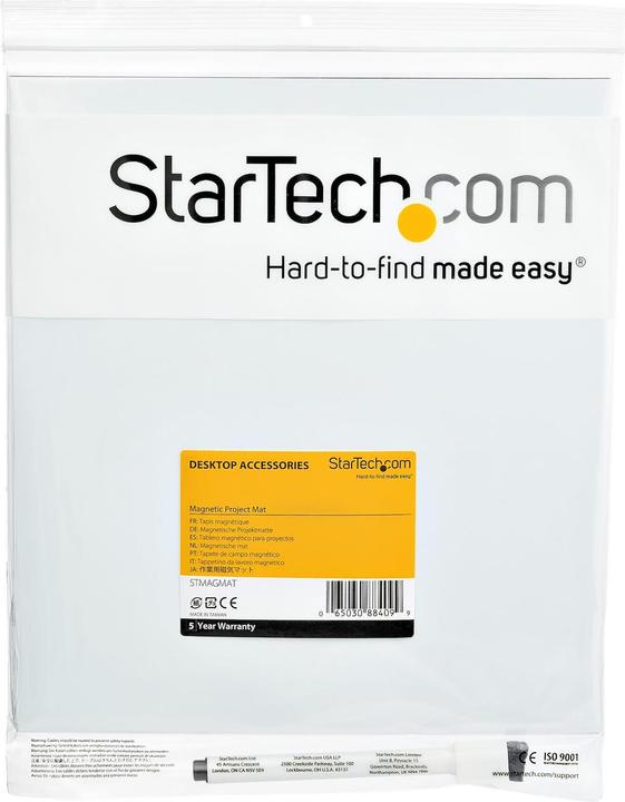 Immagine prodotto StarTech STMAGMAT Tappetino da lavoro magnetico (24 cm x 27 cm, scrivibile, con anello asciutto) (24 x 27 cm)