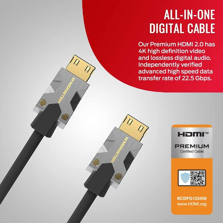 Produktbild Monster M1000 (1.50 m, HDMI, 2.0b)