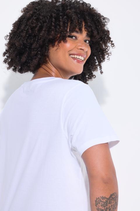 Image du produit Angel of Style T-shirt long à manches courtes, message avec Smiley (48)