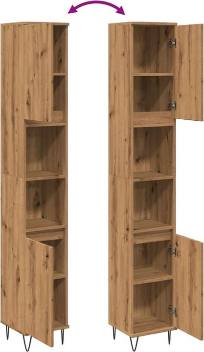 Actual product image vidaXL Badschrank (30 x 30 x 190 cm)