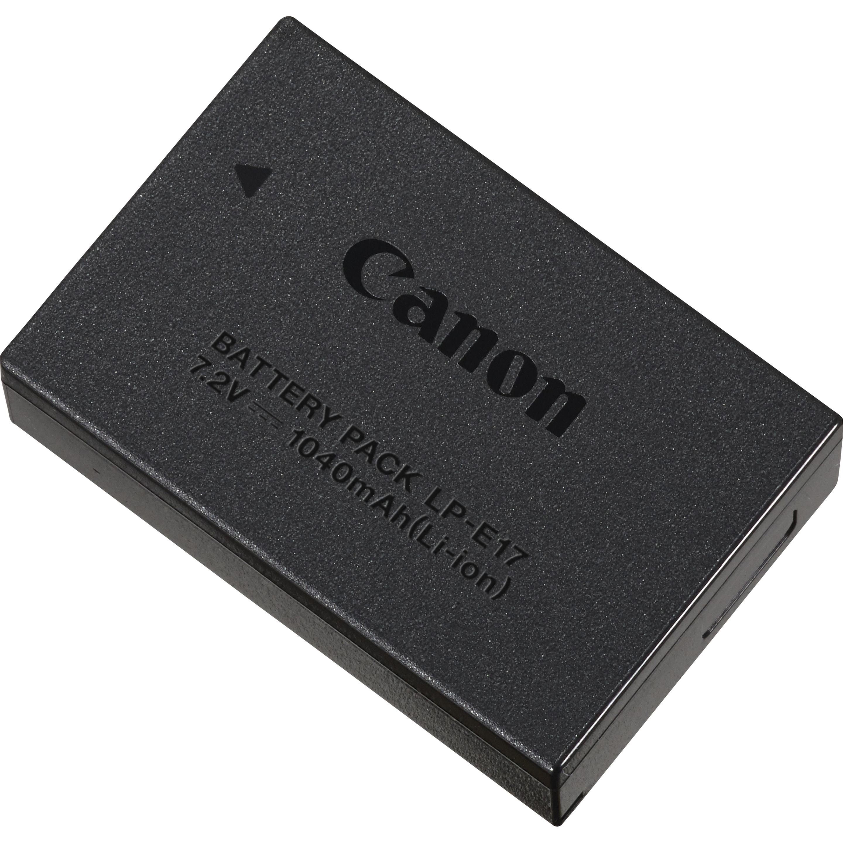 Canon Ersatzakku LP-E17 (Akku), Kamera Stromversorgung, Schwarz