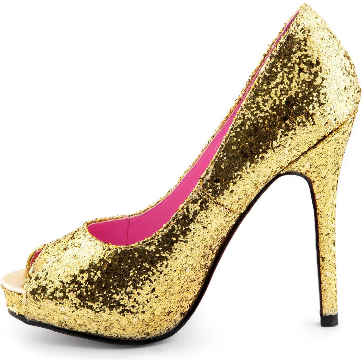 Thumbnail - Leg Avenue Glitzer Peeptoes gold