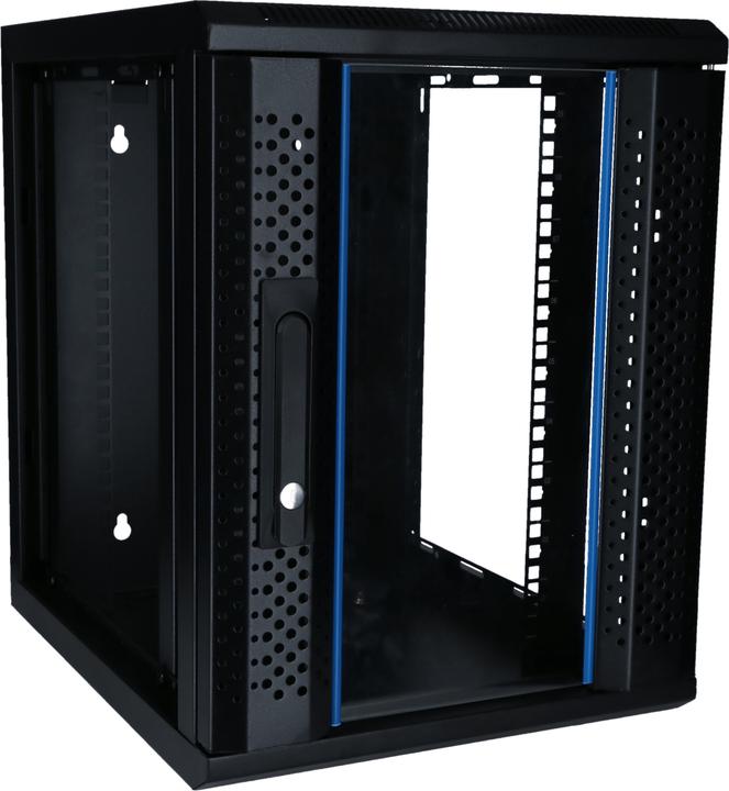 Dsit 9 HE, 10” Serverschrank, mit Glastür, (BxTxH) 370x450x486mm (9 RU, 10 inch rack)