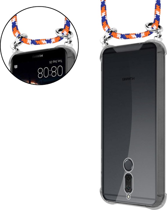 Produktbild Cadorabo TPU Handy Kette SILBER Cover