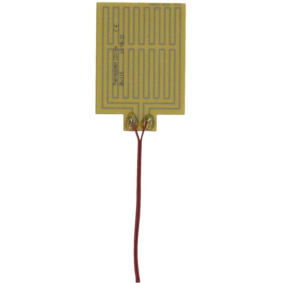 Thermo Tech Foglio riscaldante in poliestere 12 V 8 W (L x L) 115 mm x 80 mm (Foglio di riscaldamento), Accessori di elettronica + Alloggiamento