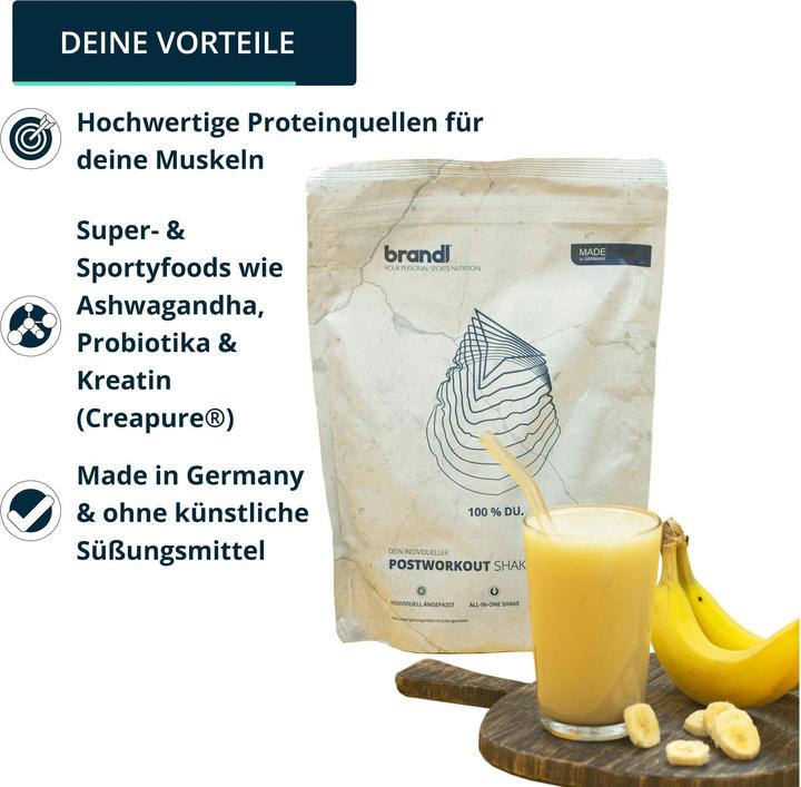 Produktbild Brandl Pulver Post Workout Vegan (Banane, 1 Stk., 1000 g)
