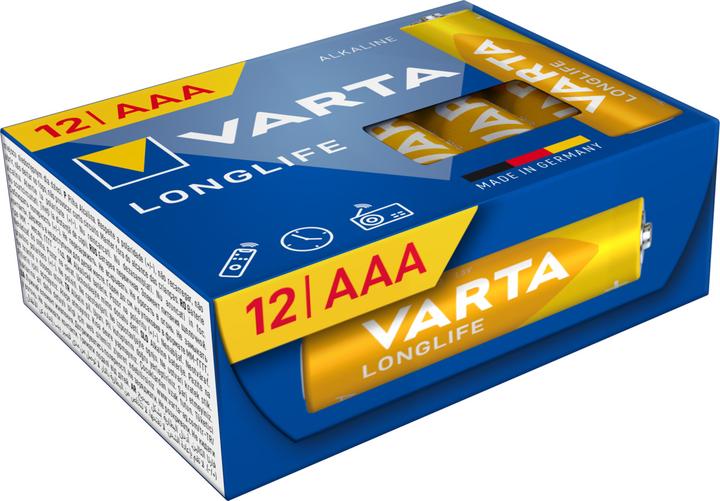 Produktbild Varta Longlife AAA CUBE12 (12 Stk., AAA, 1200 mAh)