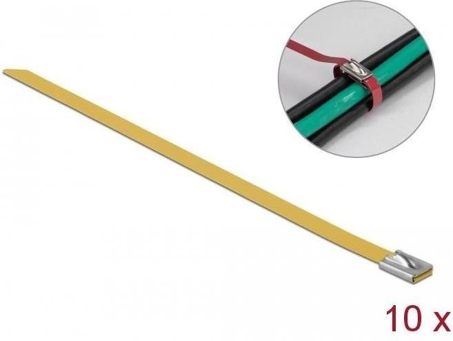 Actual product image Delock Stainless steel cable tie 500x7,9 10pcs. (Metal cable ties, 500 mm, 10 pcs.)