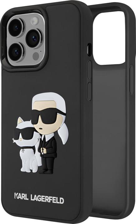 Actual product image Karl Lagerfeld iPhone 15 Pro Rubber Karl and Choupette Case (Apple iPhone 15 Pro)