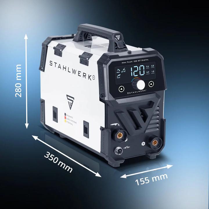 Actual product image Stahlwerk Welding machine Mini FLUX 120 ST with ARC | MMA function with 120 amps