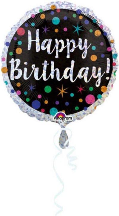 Produktbild Amscan FB Happy Birthday Punkte 45cm (5x)