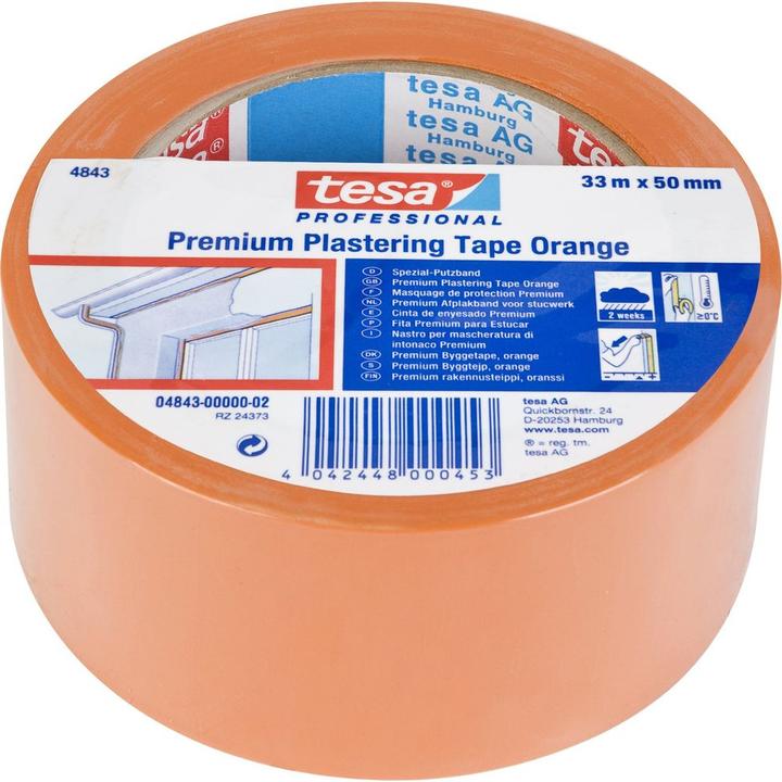 Actual product image tesa Winter band orange (L x W) 33 m (50 mm)