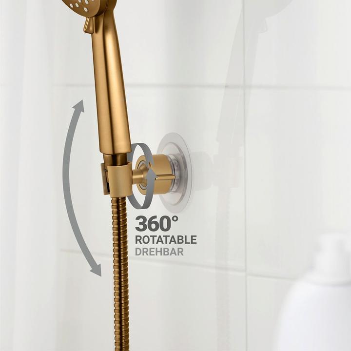 Produktbild Wenko Duschkopfhalter 360° gold
