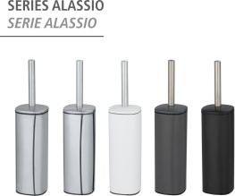 Produktbild Wenko WC-Garnitur Mod. Alassio, matt WC-Bürstenhalter aus Edelstahl