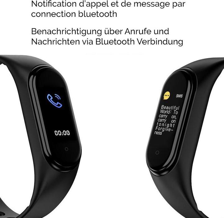 Actual product image PhoneLook Active Fitness Tracker M5 Bracelet sportif intelligent Montre connectée Bluetooth