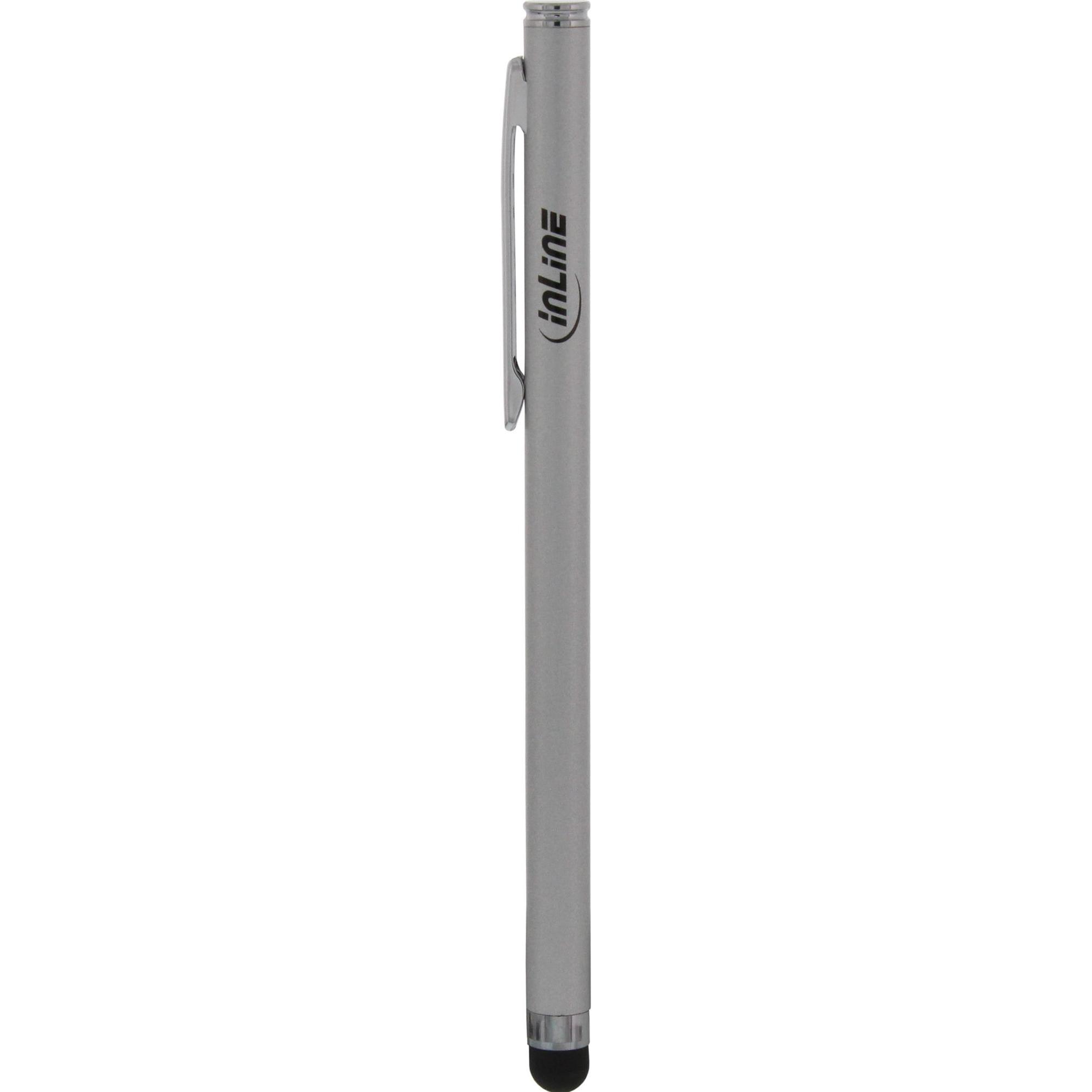 Thumbnail - InLine Stift für Touchscreens von Smartphone und Tablet, Stylus, Silber