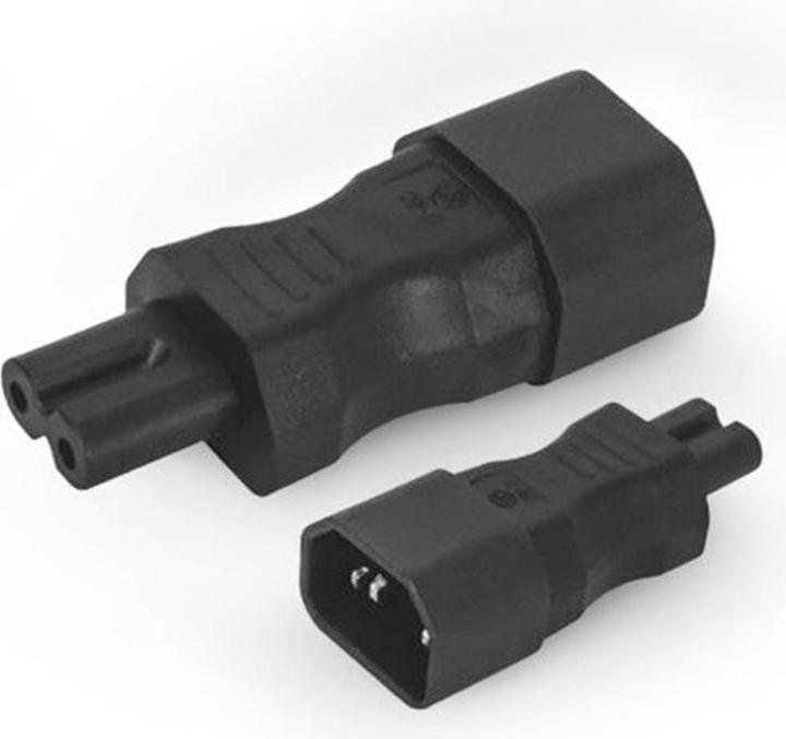 Alpha Elettronica Adapter plug C7 - C14, straight (C14, C7)