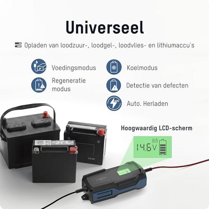 Actual product image Ansmann Charger for lead-acid batteries BC 6-12V / 10 A (12V, 6V, 10 A)