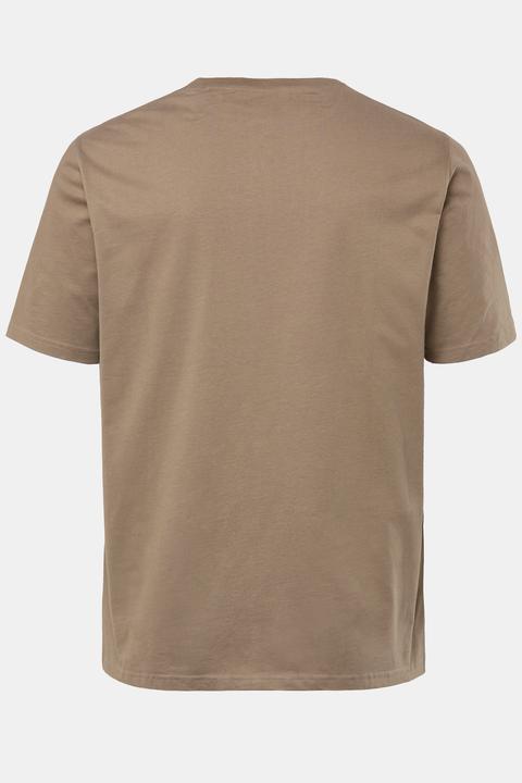 Produktbild JP1880 Henley, Basic, Knopfleiste, Halbarm, bis 7 XL (8XL)