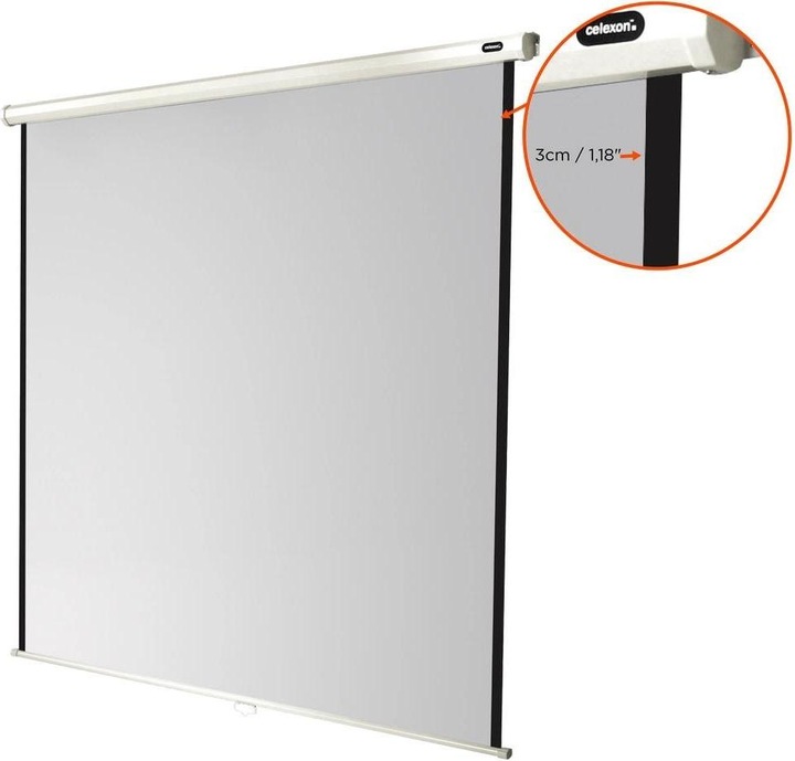 Actual product image Celexon Rollo Economy, Canvas, 1:1 (88.98", 1:1)