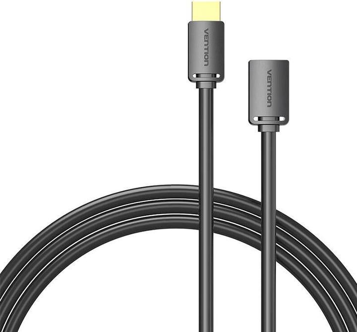 Actual product image Vention HDMI-A Male to HDMI-A Female 4K HD PVC Cable 1m AHCBF (Black) (1 m)