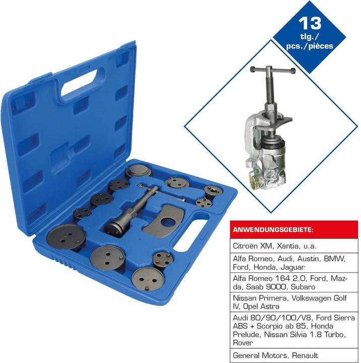 Produktbild Brilliant Tools Universal-Bremskolben-Rückstellwerkzeug-Satz