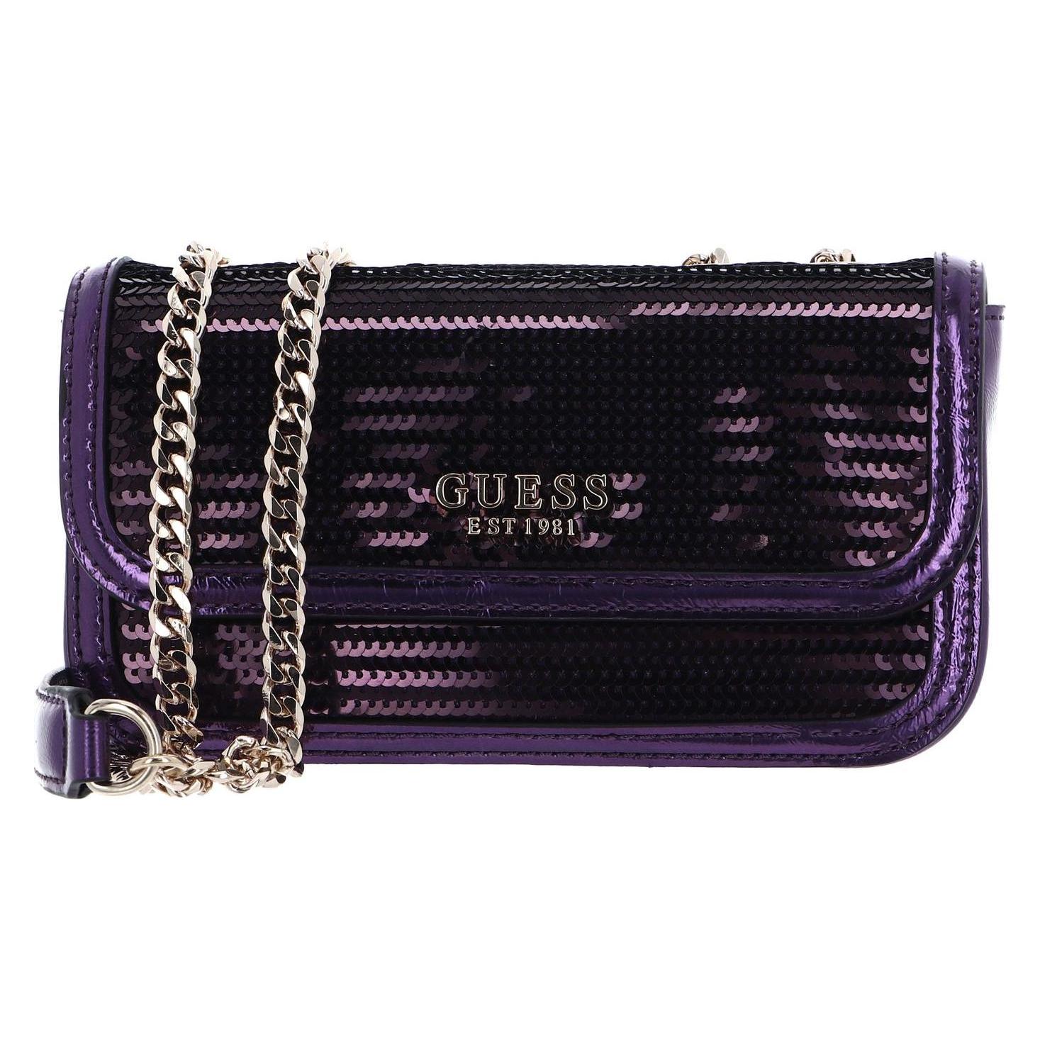 Guess, Damen, Handtasche, Kaska Mini Convertible Flap Crossbody Bag, Violett