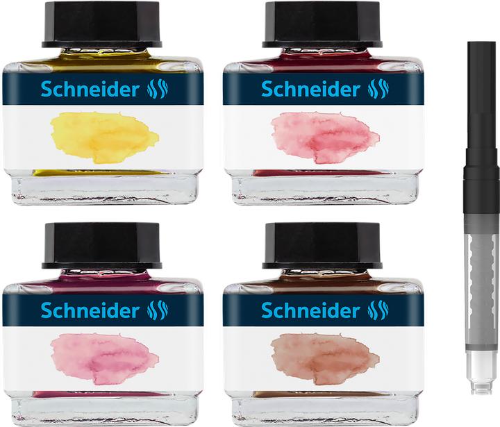 Actual product image Schneider Writing utensil set ink glass 15 ml / ink converter, transparent (Transparent, 5 pcs.)