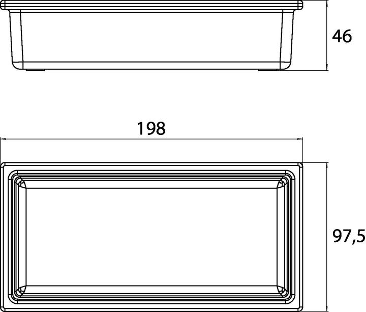 Produktbild Emco liaison Glasschale (Reling) 186600001 lang, 198x48x97.5mm, chrom chrom lang, 198x48x97.5mm