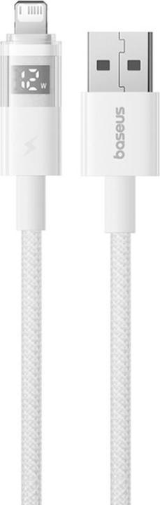 Produktbild Baseus USB-A to Lightning Cable Display 2, 18W, 2.4A, 2m, White (USB 3.2 Gen 1, 18 W)
