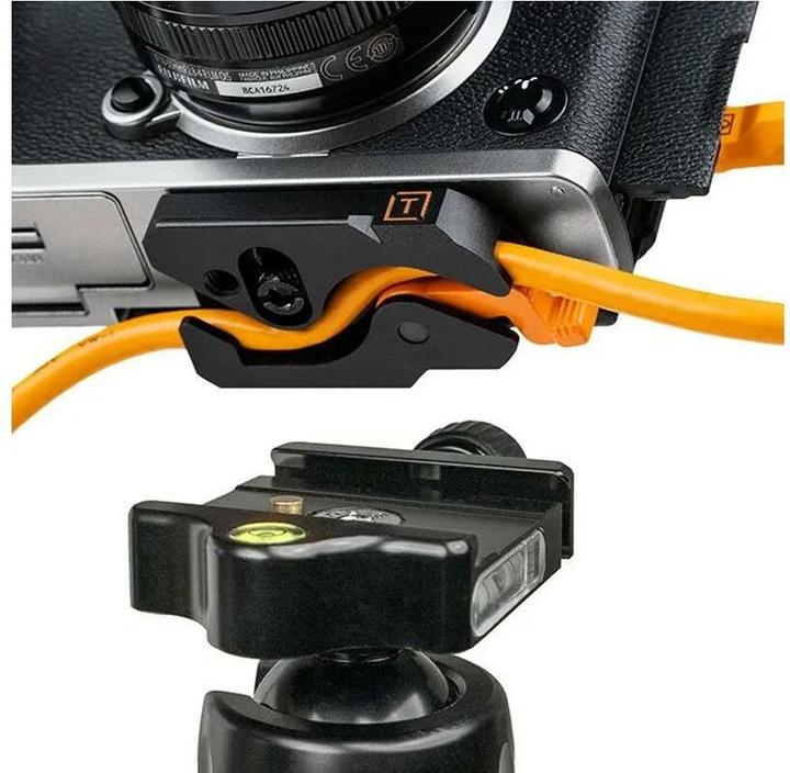 Actual product image Tether Tools LeverLock&Cable Kit Optima 10G gerade orange 4,6m (4.60 m, USB 3.2 Gen 2)