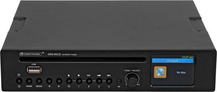Produktbild Omnitronic DRS-95CD Internetradio mit DAB+, Bluetooth und CD-Player (DAB+, FM, Bluetooth, WLAN)