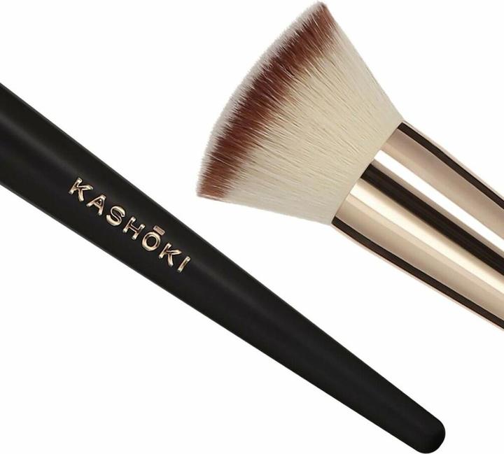 Immagine prodotto Tools for Beauty T4B KASHOKI 100 FLAT TOP KABUKI BRUSH Pennello per cipria, pennello di bellezza per il trucco a (Talco)
