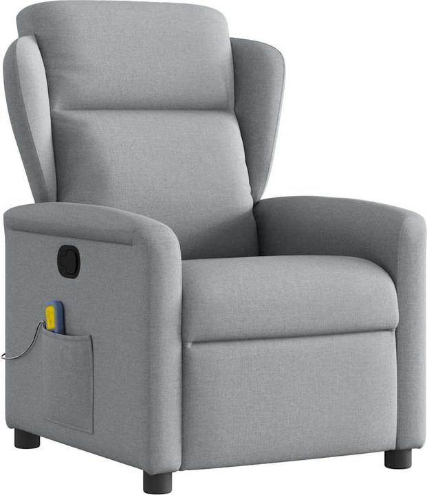 Immagine prodotto VidaXL Sedia da massaggio in tessuto grigio chiaro