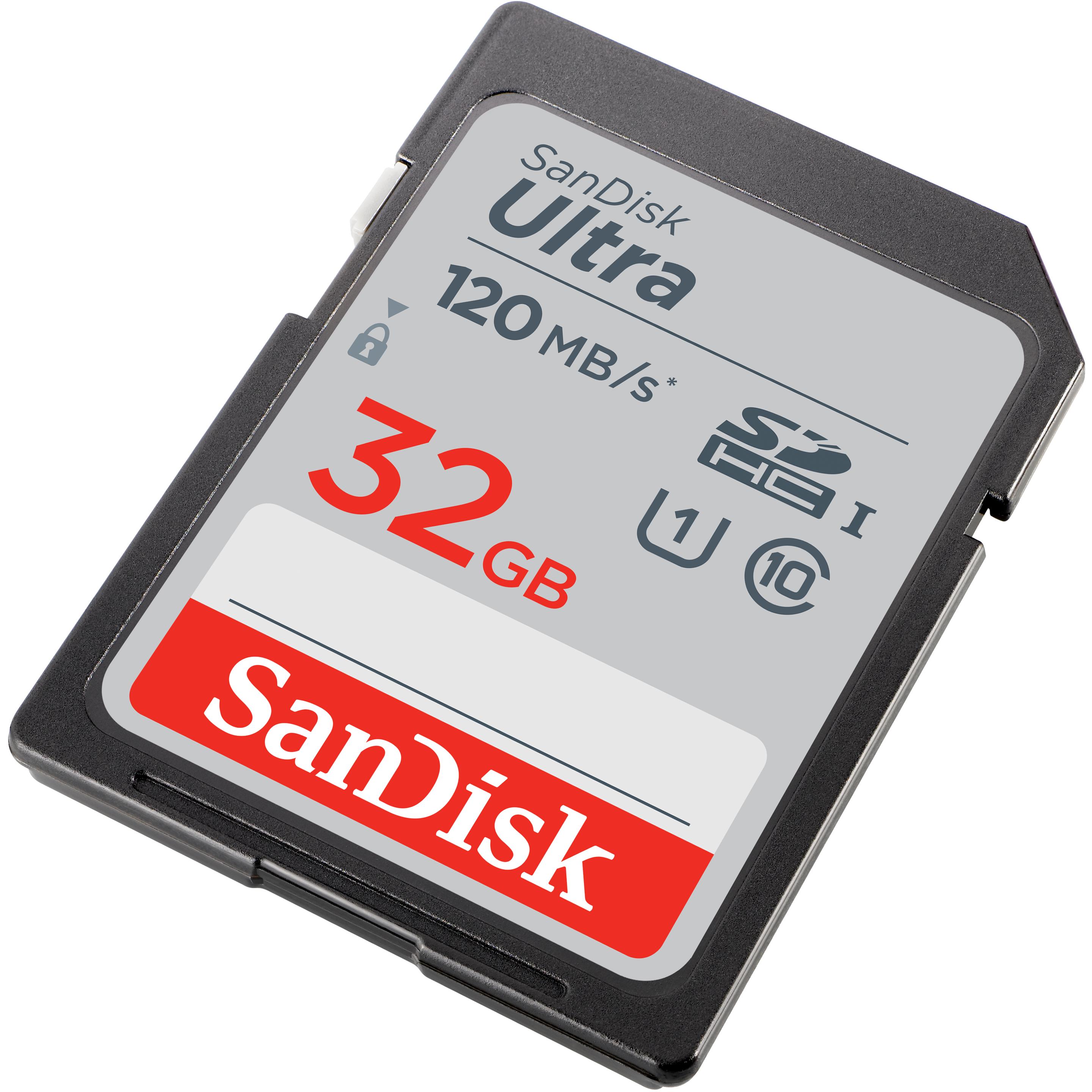Thumbnail - SanDisk Ultra (32 GB, SDHC, U1, UHS-I), Speicherkarte, Schwarz