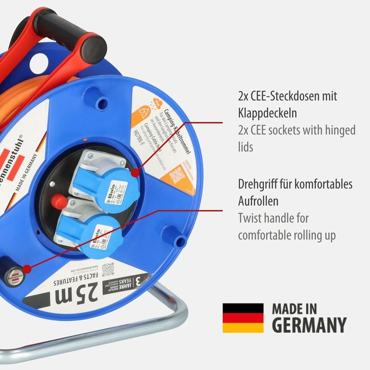 Actual product image Brennenstuhl Camping cable drum (25 m, 3 mm²)