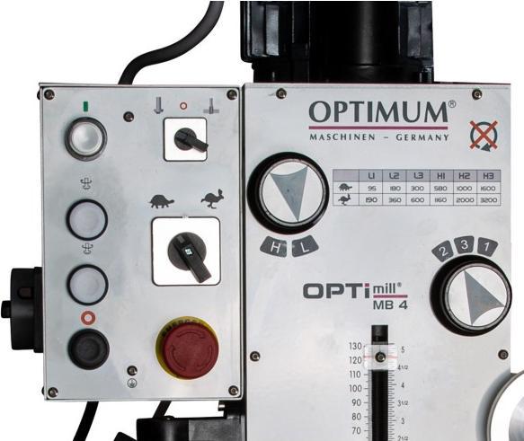 Produktbild Stürmer - Optimum Präzisions-Bohr-Fräsmaschine OPTImill MB 4