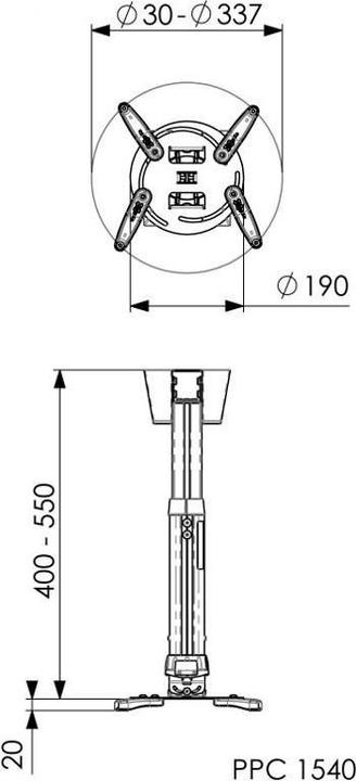 Produktbild Vogels Ppc 1540s (Decke)