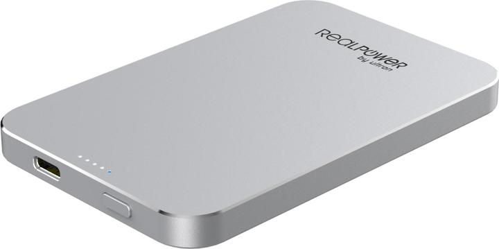 Productafbeelding RealPower Powerbank PB-5000 MAG 5.000mAh Magsafe wit (5000 mAh, 20 W, 18.50 Wh)