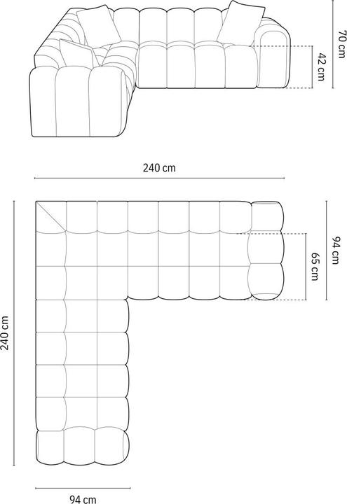 Produktbild Cosmopolitan Design Treno (Ecksofa)
