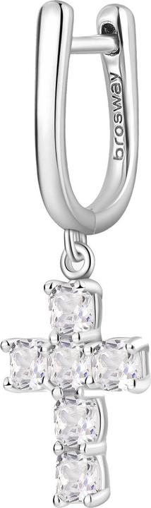 Image du produit Brosway Boucles d'oreilles simples en argent Cross Fancy Infinite White FIW22 (Argent 925)
