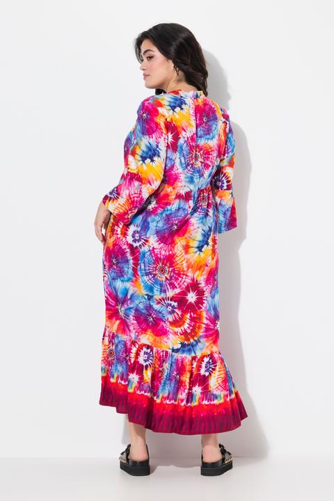 Image du produit Angel of Style Maxikleid, A-Linie, Batikprint, Volants (46)