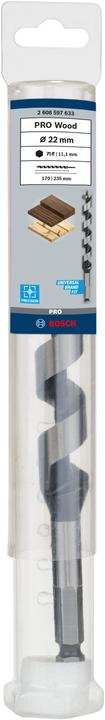 Immagine prodotto Bosch Professional Zubehör PRO Legno Punta per legno, 22 x 170 x 235 mm (11,1 mm)