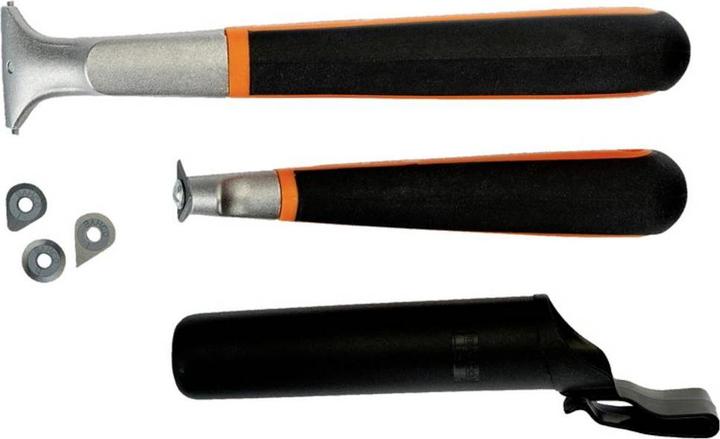 Actual product image Bahco ERGO precision colour scraper set with two-component handle, 265 mm × 145 mm × 50 mm