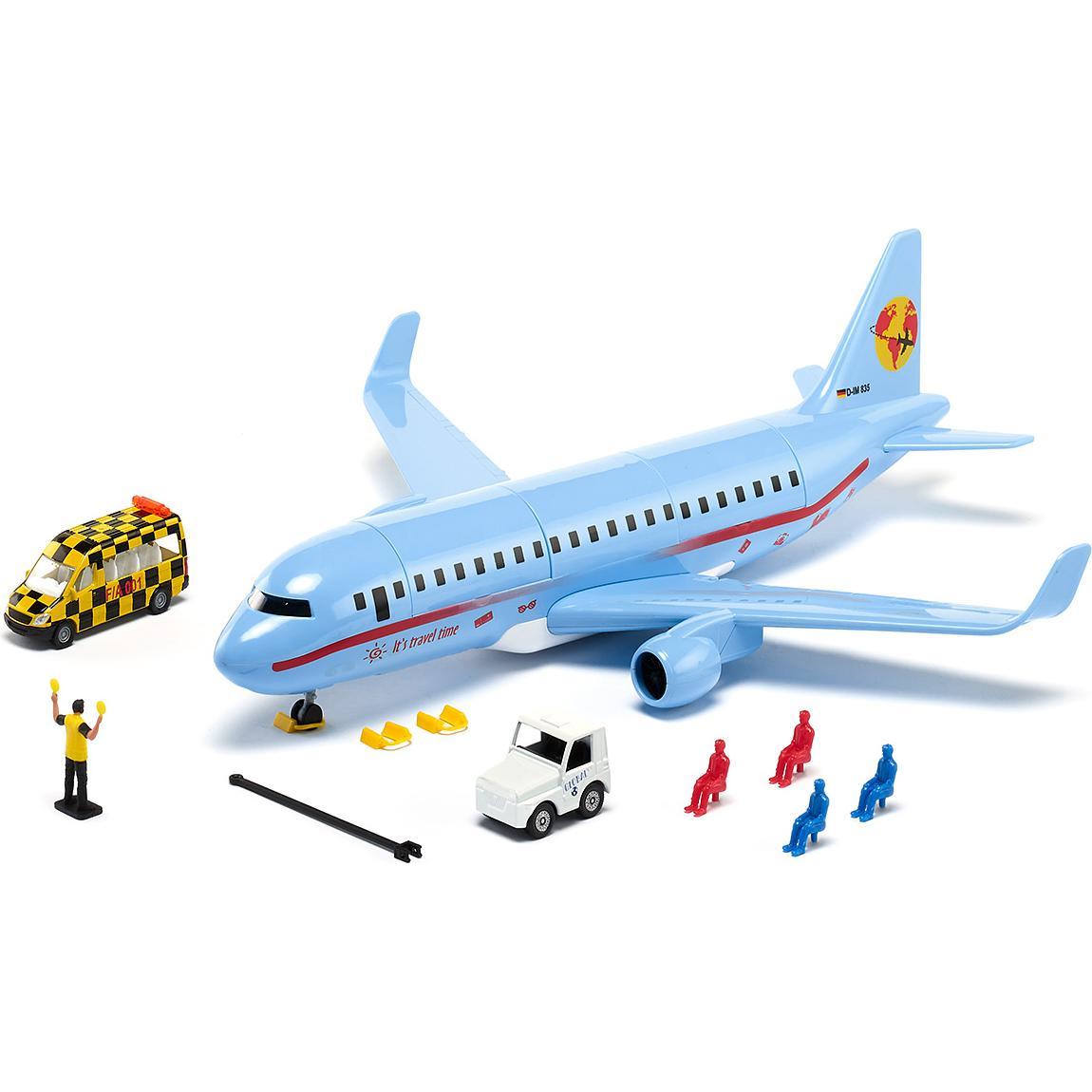 Siku Verkehrsflugzeug mit Zubehör