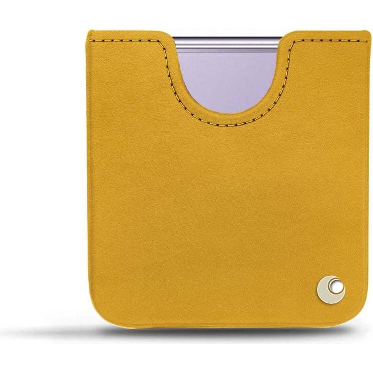 Noreve Lederschutzhülle (Samsung Galaxy Z Flip4), Smartphone Hülle, Orange